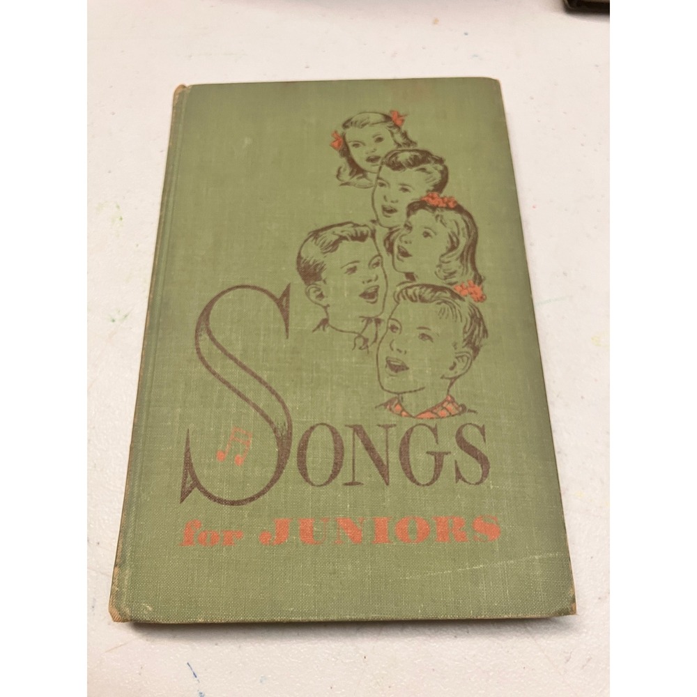 Vintage 1953 Songs for Juniors Hardcover Hymnal Broadman Press Nashville‎ TN